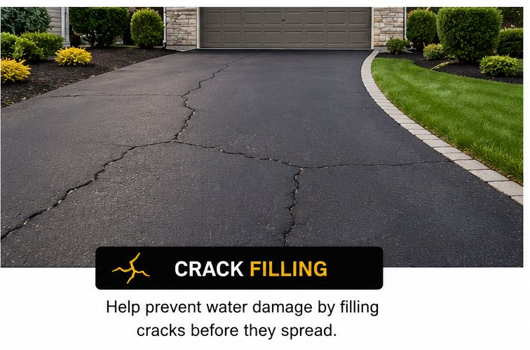 Crack filling: help prevent water damage by filling cracks before they spread